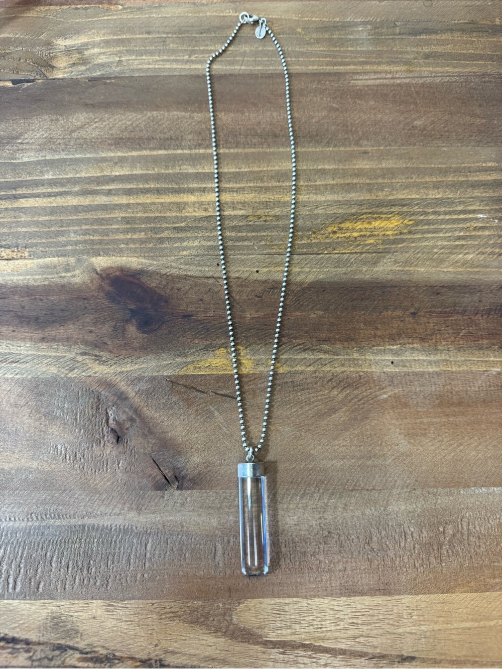 Chan Luu Smoky Quartz Crystal Point Pendant Beaded Necklace